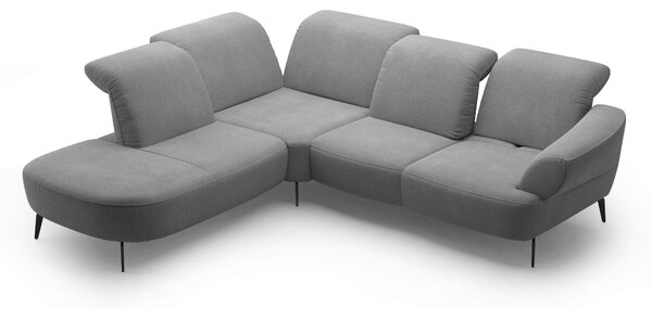 ROHOVÁ SEDAČKA, textil, šedá Sit & More - Sedací soupravy, Online Only