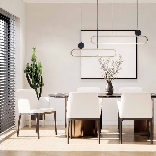Goldlux Florentyna závěsné svítidlo 2x48 W zlatá 333902