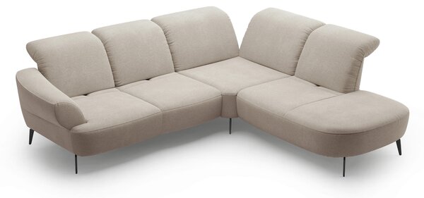 ROHOVÁ SEDAČKA, textil, béžová Sit & More - Sedací soupravy, Online Only