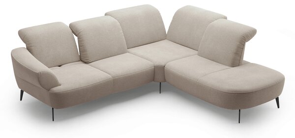 ROHOVÁ SEDAČKA, textil, béžová Sit & More - Sedací soupravy, Online Only