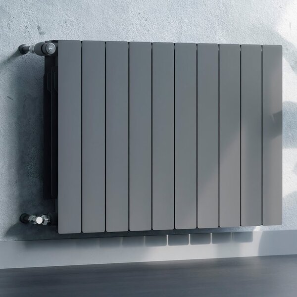KFA Armatura ADR pokojový radiátor 57x64.4 cm podłączenie boční grafitová 763-080-61