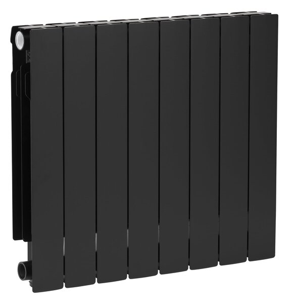 KFA Armatura ADR pokojový radiátor 57x64.4 cm podłączenie boční černá 763-080-81