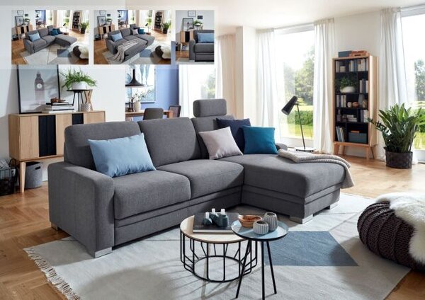 Sedací souprava MODENA 1040_varianta "L"_Trend grey