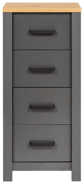 MIDI SKŘÍŇKA, antracitová, dub artisan, 42/94/40 cm home24 - Koupelnové série, Online Only