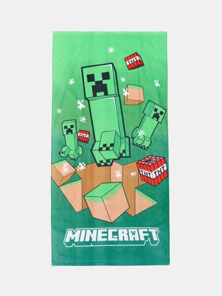 Sinsay - Bavlněný ručník Minecraft - zelená