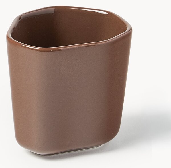 Sada porcelánových šálků na espresso v organickém tvaru Joana, 4 díly