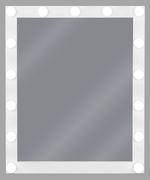 LED koupelnové zrcadlo ODENAS 50 cm 60 cm Bílá