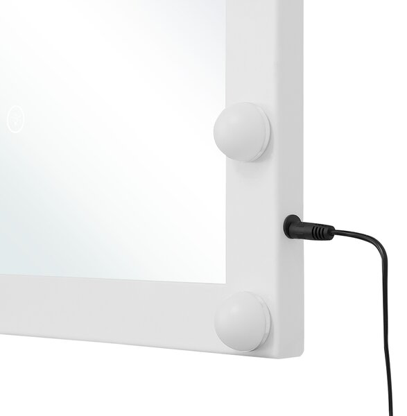 LED koupelnové zrcadlo ODENAS 50 cm 60 cm Bílá