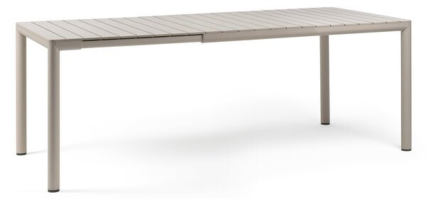 Plastový rozkládací stůl TEVERE Rozměr: 147x90 + 64 cm, Odstín: Tortora