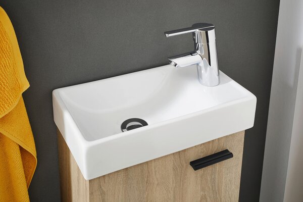 KOUPELNA PRO HOSTY, Sonoma dub, 40 cm home24 - Koupelnové série, Online Only