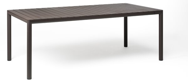 Plastový rozkládací stůl TEVERE Rozměr: 147x90 + 64 cm, Odstín: Tortora