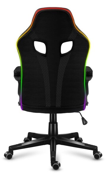 Herní křeslo Fusion 2.5 (černá + vícebarevná) (s LED osvětlením)