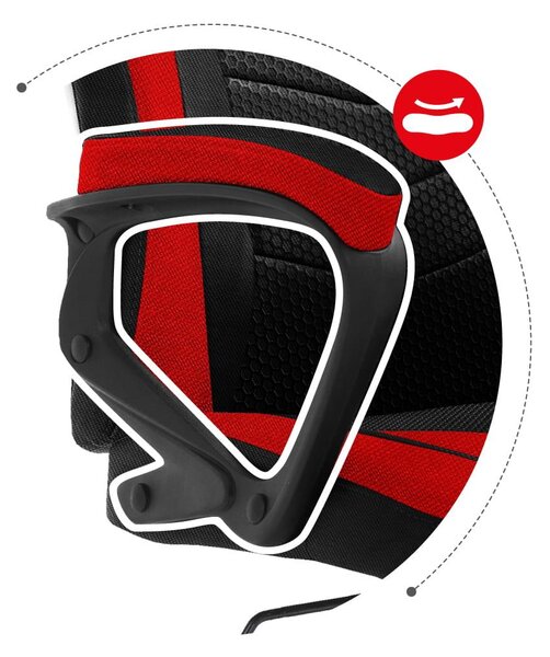 Herní křeslo Fusion 2.5 (černá + červená). Akce -20%