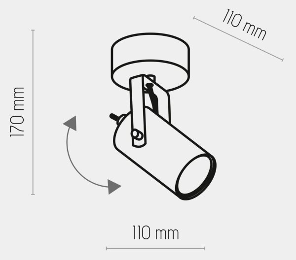 Bodové svítidlo REDO 1xGU10/10W/230V černá