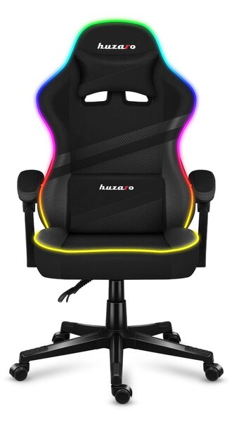 Herní křeslo Fusion 4.4 (černá + vícebarevná) (s LED osvětlením)