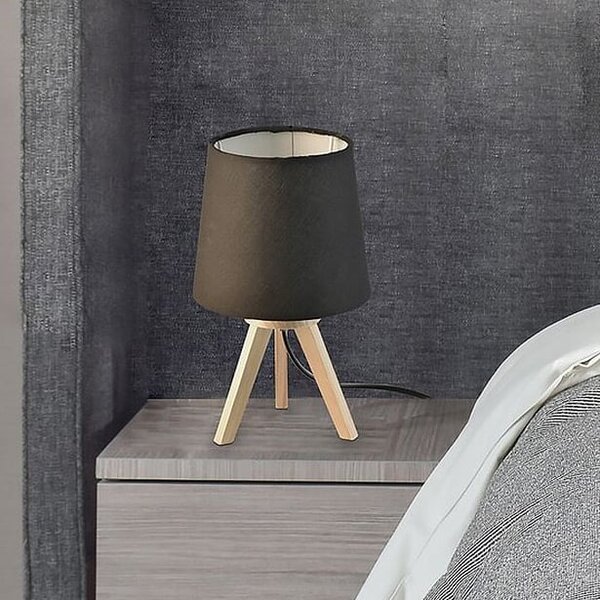 Rabalux Lychee stolní lampa 1x25 W černá-dřevo 2069