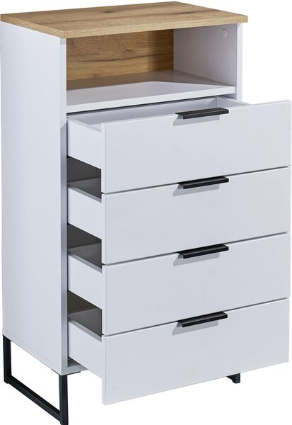 MIDI SKŘÍŇKA, bílá, barvy dubu, 50/91/32 cm home24 - Koupelnové série, Online Only