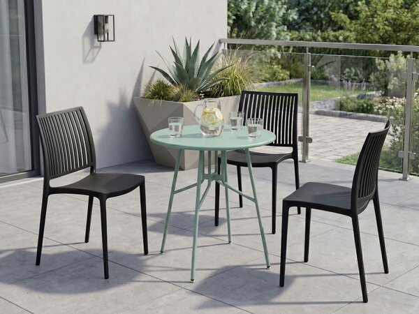 Bistro stolek TALTAL 64 cm 64 cm Kov Světle zelená