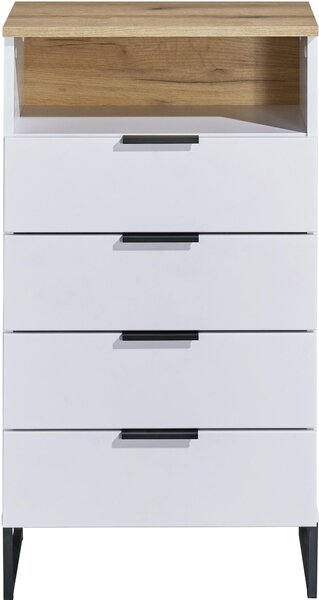 MIDI SKŘÍŇKA, bílá, barvy dubu, 50/91/32 cm home24 - Koupelnové série, Online Only