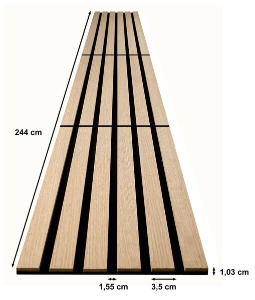 AKUSTICKÝ PANEL 30.5/244/1.03 cm