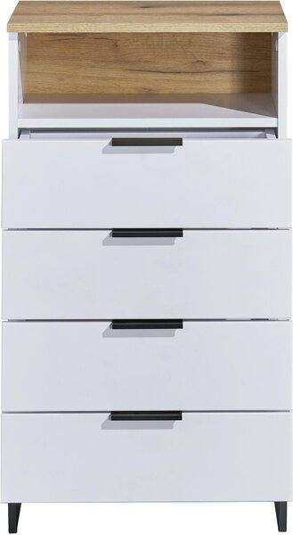 MIDI SKŘÍŇKA, bílá, barvy dubu, 50/91/32 cm home24 - Koupelnové série, Online Only
