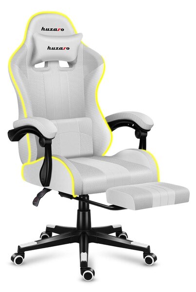 Herní křeslo Fusion 4.7 (bílá + vícebarevná) (s LED osvětlením)