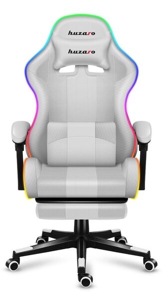 Herní křeslo Fusion 4.7 (bílá + vícebarevná) (s LED osvětlením)