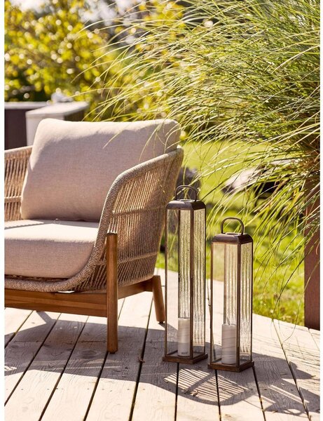Kovová/skleněná lucerna (výška 49 cm) Herslev – House Nordic