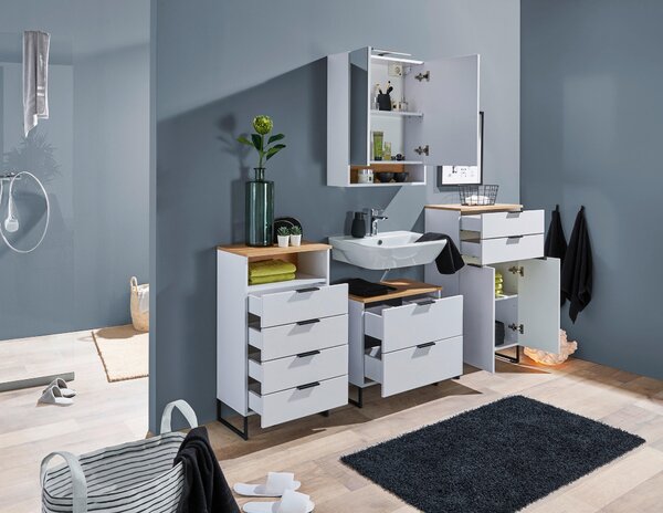 MIDI SKŘÍŇKA, barvy dubu, 60/106/32 cm home24 - Koupelnové série, Online Only