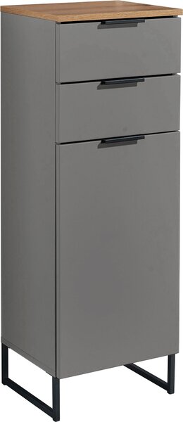 MIDI SKŘÍŇKA, šedá, barvy dubu, 38/106/32 cm home24 - Koupelnové série, Online Only