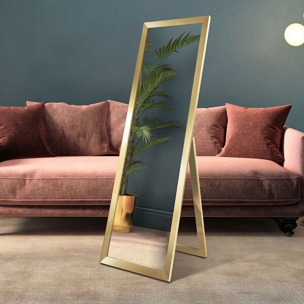 Styler Florence zrcadlo 46x146 cm obdélníkový zlatá LU-12271