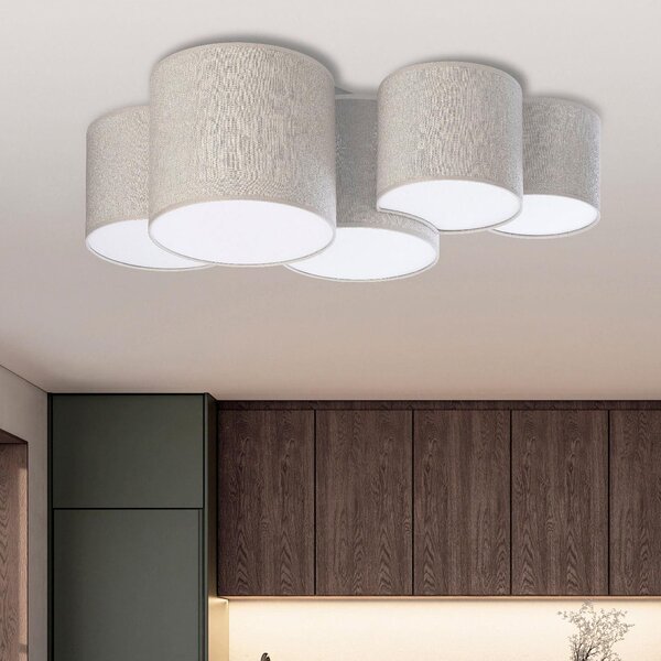 TK Lighting Mona nástěnné svítidlo 5x15 W béžová 6593