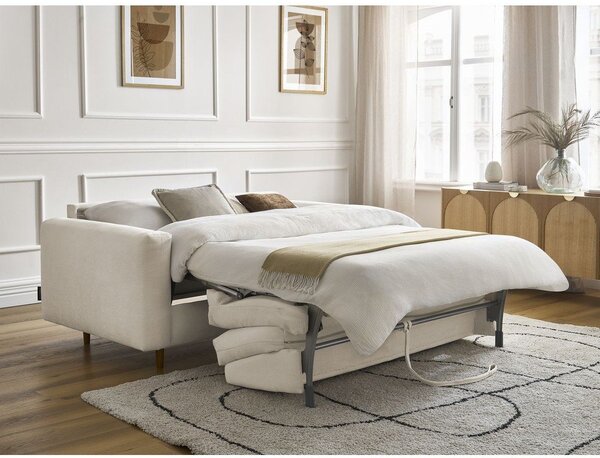Béžová pohovka na každodenní spaní/rozkládací 200 cm Cocoone – Bobochic Paris