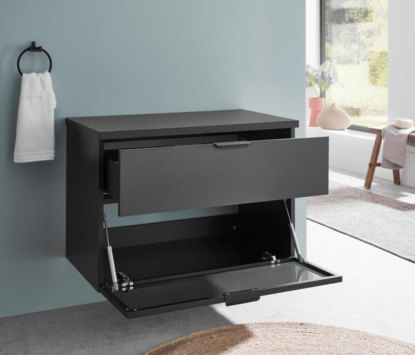 SKŘÍŇKA POD UMYVADLO, černá, černá, 80/55/46 cm home24 - Koupelnové série, Online Only