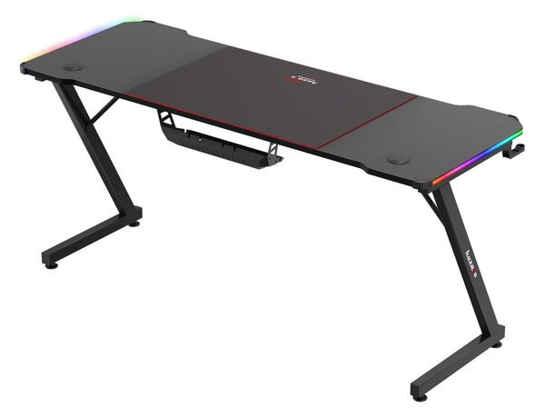 PC stolek Hyperion 4.8 (černá + vícebarevná) (s LED osvětlením)