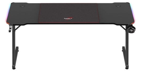 PC stolek Hyperion 4.8 (černá + vícebarevná) (s LED osvětlením)