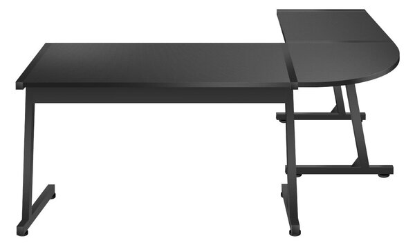 Rohový PC stolek Hyperion 6.0 (černá)