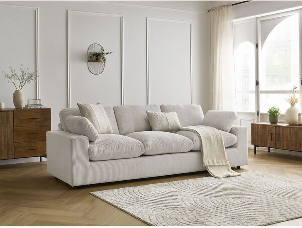 Béžová manšestrová pohovka 250 cm Belair – Bobochic Paris