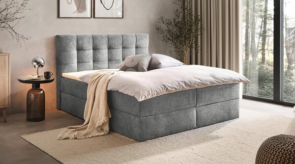 AMERICKÁ POSTEL, 160/200 cm, šedá Boxxx - Postele s úložným prostorem, Online Only