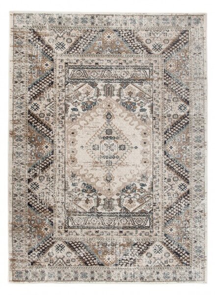 Makro Abra Kusový koberec klasický DUBAI L429B bílý béžový Rozměr: 120x170 cm