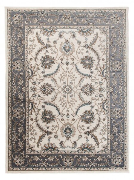 Makro Abra Kusový koberec klasický DUBAI L749B bílý krémový šedý Rozměr: 300x400 cm