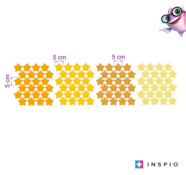 INSPIO Samolepky na zeď do dětského pokoje - hvězdičky