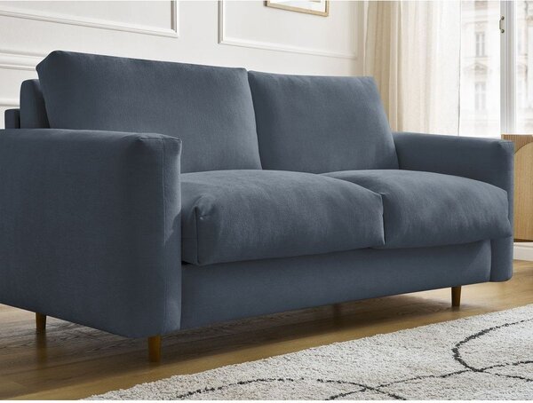 Tmavě modrá pohovka na každodenní spaní/rozkládací 200 cm Cocoone – Bobochic Paris