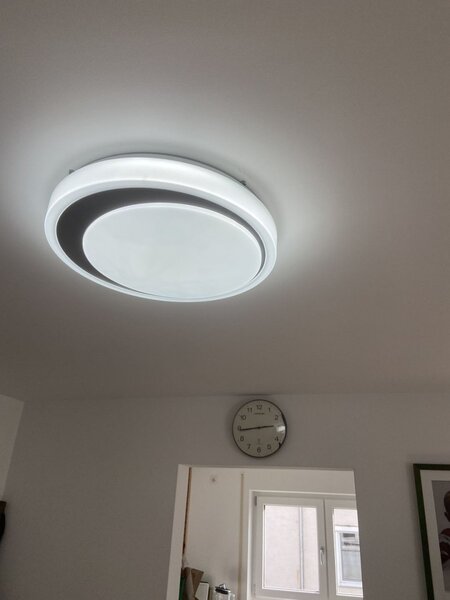 Chytré WiFi LED světlo MOON 480 šedé, nastavitelná bílá
