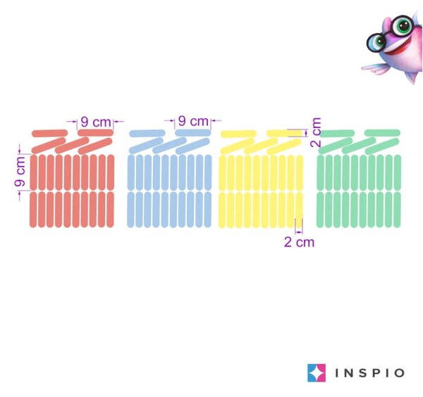 INSPIO Samolepky do dětského pokoje - Pestrobarevné konfety
