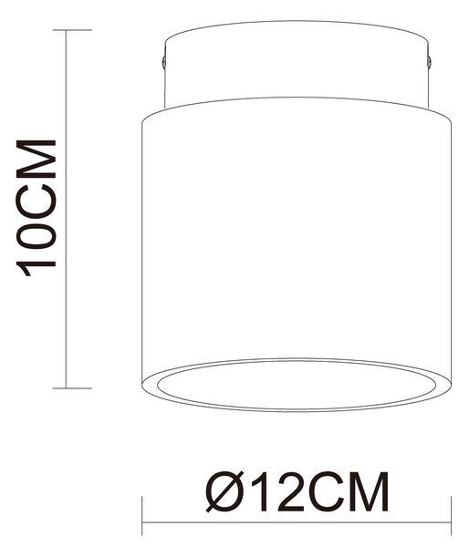 STROPNÍ SVÍTIDLO, 12/10 cm Collett's Monde - Online Only svítidla, Online Only