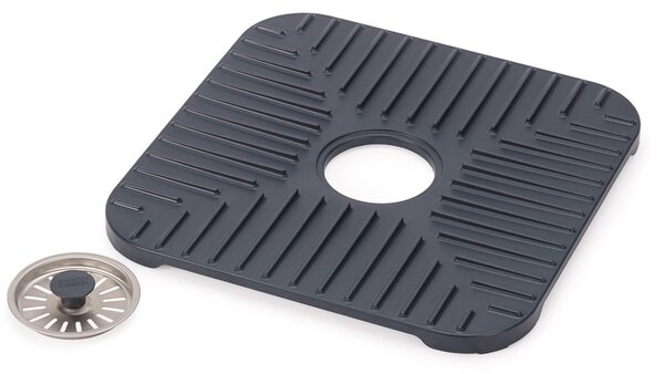 Joseph Joseph Šedá plastová podložka do dřezu Sinkshield 30 x 30 cm