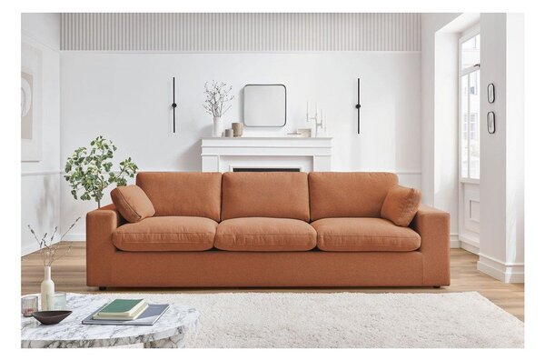 Oranžová pohovka 250 cm Belair – Bobochic Paris