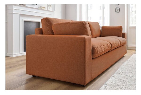 Oranžová pohovka 250 cm Belair – Bobochic Paris