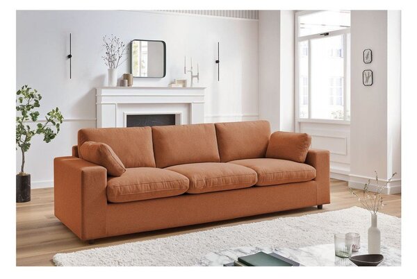 Oranžová pohovka 250 cm Belair – Bobochic Paris